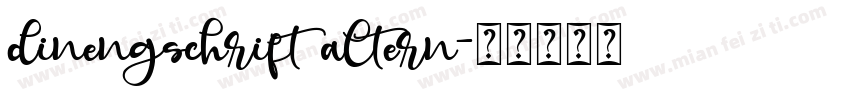dinengschrift altern字体转换